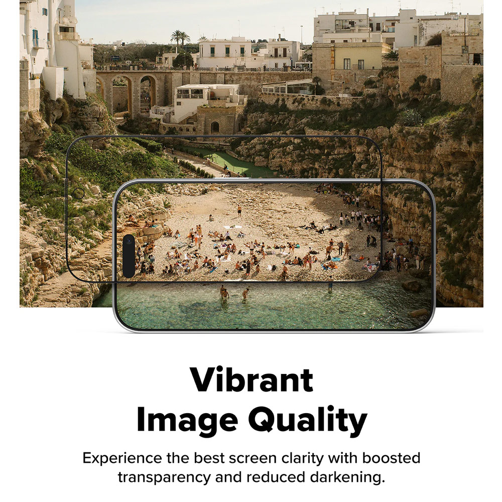 Picture of Apple iPhone 17 Pro 6.3 Screen Protector | Ringke Easy Slide Privacy Tempered Glass Screen Protector for iPhone 17 Pro 6.3  (Privacy) 2pcs