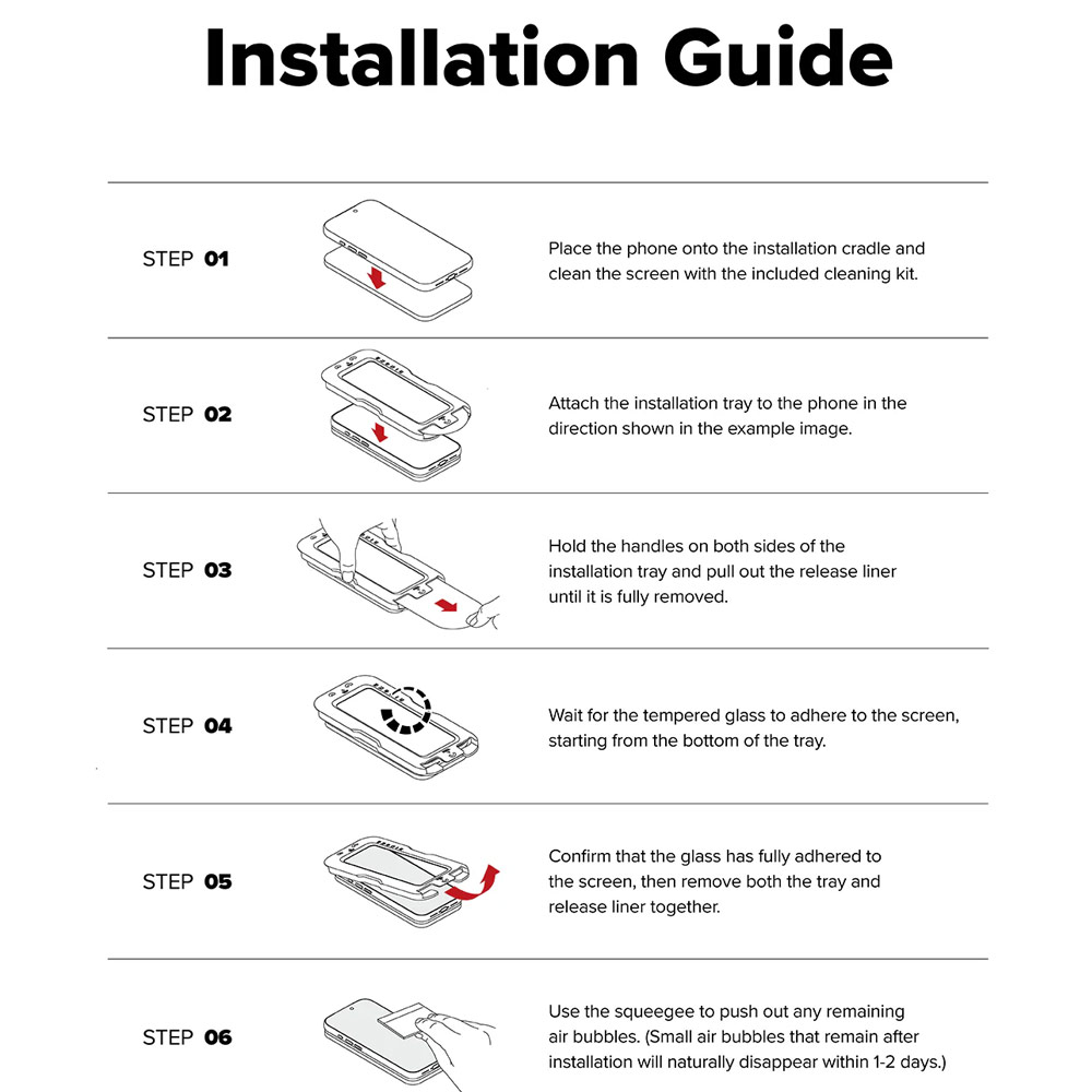 Picture of Apple iPhone 17 Pro 6.3 Screen Protector | Ringke Easy Slide Privacy Tempered Glass Screen Protector for iPhone 17 Pro 6.3  (Privacy) 2pcs