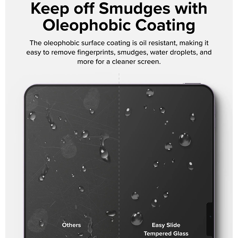 Picture of Apple iPad Air 13 M3 2025 Screen Protector | Ringke Easy Slide Tempered Glass Screen Protector for iPad Air 13" M2 2024 M3 2025 (Clear)