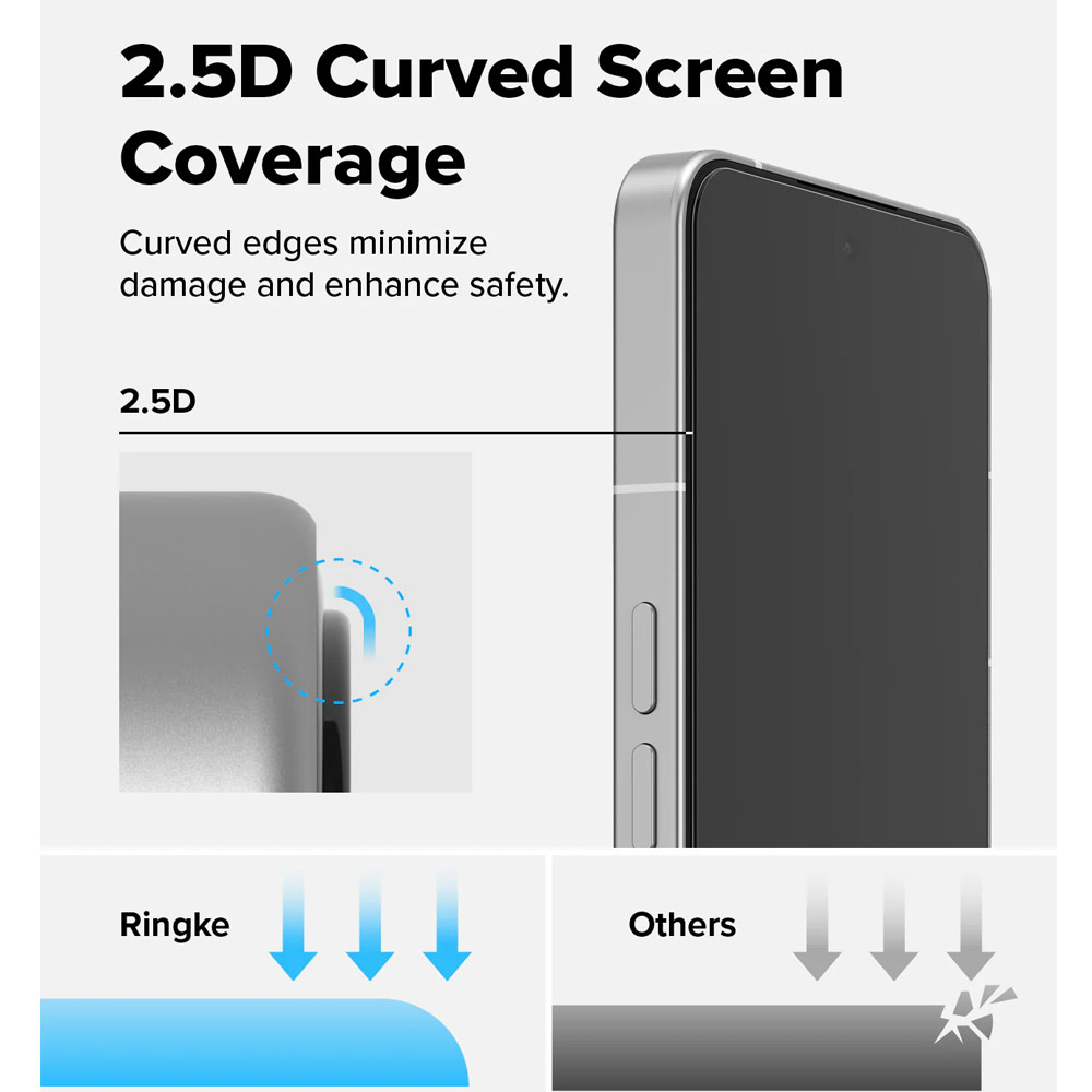 Picture of Nothing Phone 3 Screen Protector | Ringke Easy Slide Tempered Glass Screen Protector for Nothing Phone 3 (Clear) 2pcs