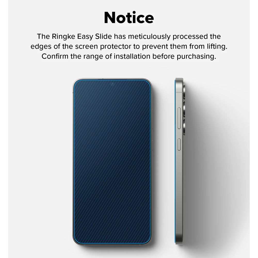 Picture of Samsung Galaxy S25 Screen Protector | Ringke Easy Slide Tempered Glass Screen Protector for Samsung Galaxy S25 (Privacy Anti Peep) 2pcs