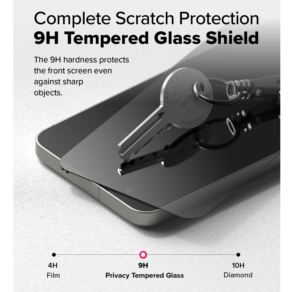 Picture of Samsung Galaxy S25 Plus Screen Protector | Ringke Easy Slide Tempered Glass Screen Protector for Samsung Galaxy S25 Plus(Privacy Anti Peep) 2pcs