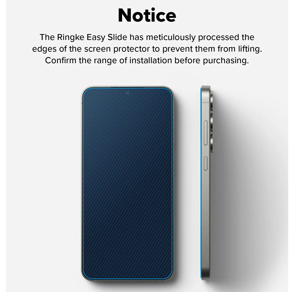 Picture of Samsung Galaxy S25 Plus Screen Protector | Ringke Easy Slide Tempered Glass Screen Protector for Samsung Galaxy S25 Plus(Privacy Anti Peep) 2pcs