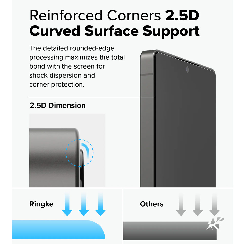 Picture of Samsung Galaxy S25 Ultra Screen Protector | Ringke Easy Slide Tempered Glass Screen Protector for Samsung Galaxy S25 Ultra (Privacy Anti Peep) 2pcs