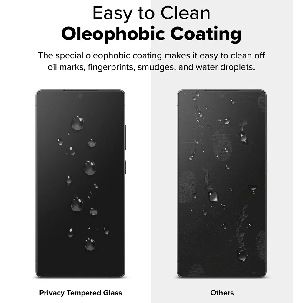 Picture of Samsung Galaxy S25 Ultra Screen Protector | Ringke Easy Slide Tempered Glass Screen Protector for Samsung Galaxy S25 Ultra (Privacy Anti Peep) 2pcs