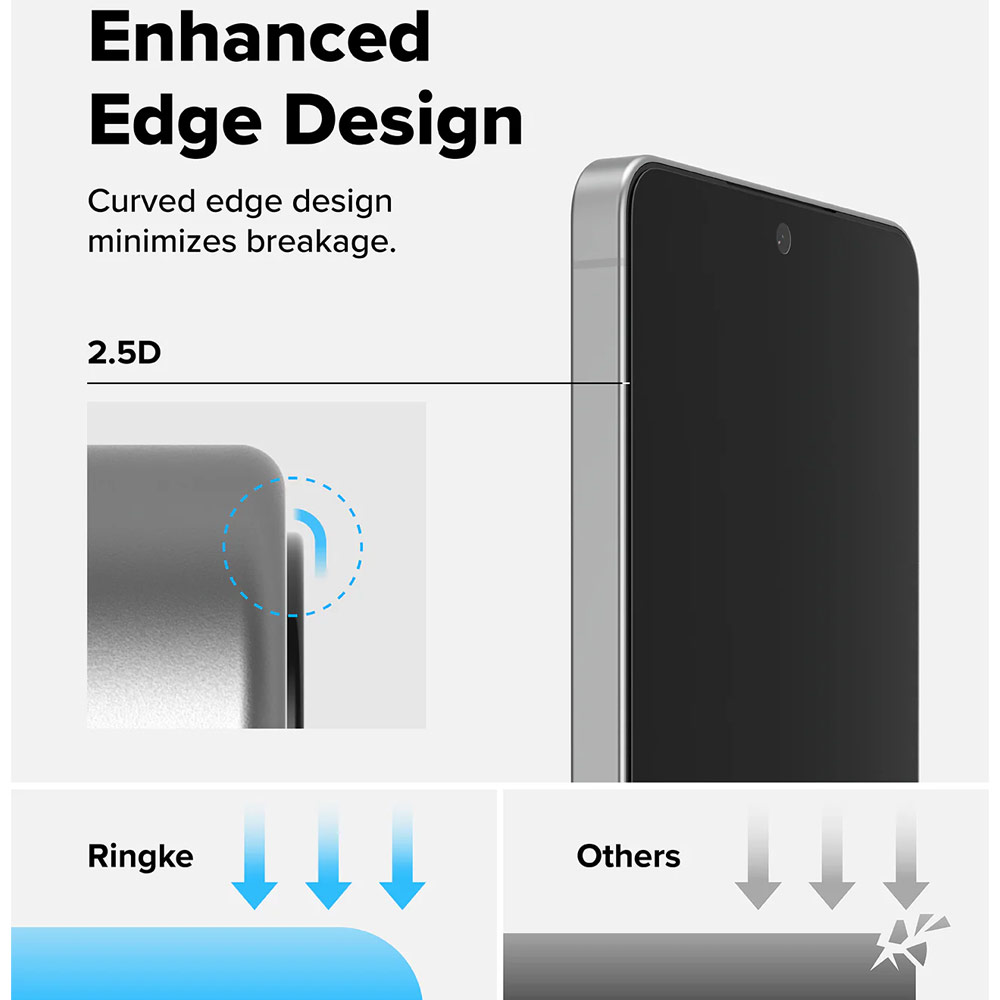 Picture of Samsung Galaxy S26 Plus Screen Protector | Ringke Easy Slide Tempered Glass Screen Protector for Samsung Galaxy S26 Plus (Privacy Anti Peep) 2pcs