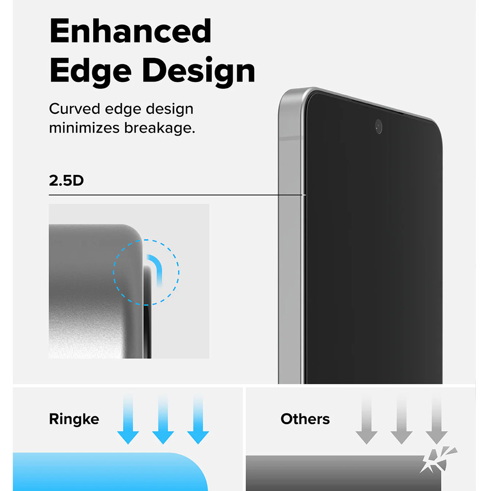 Picture of Samsung Galaxy S26 Screen Protector | Ringke Easy Slide Tempered Glass Screen Protector for Samsung Galaxy S26 (Privacy Anti Peep) 2pcs