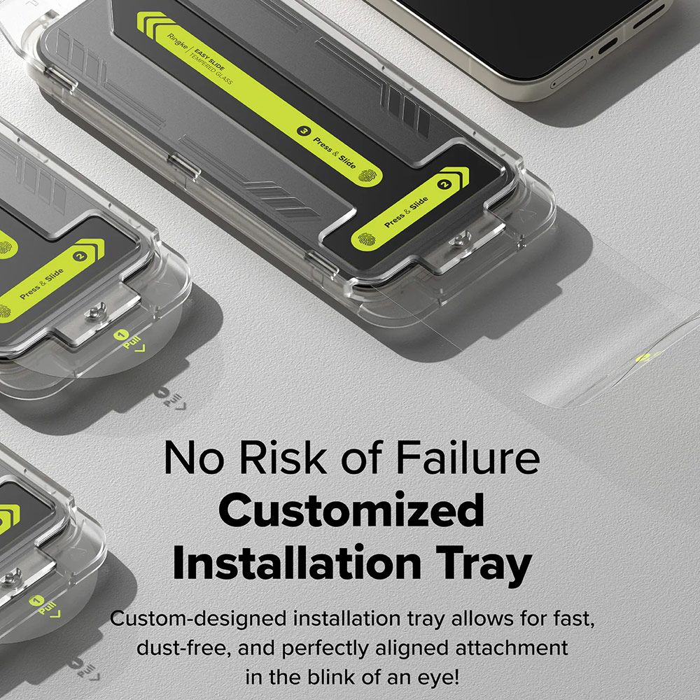 Picture of Google Pixel 9a Screen Protector | Ringke Easy Slide Tempered Glass Screen Protector for Google Pixel 9a (Clear) 2pcs