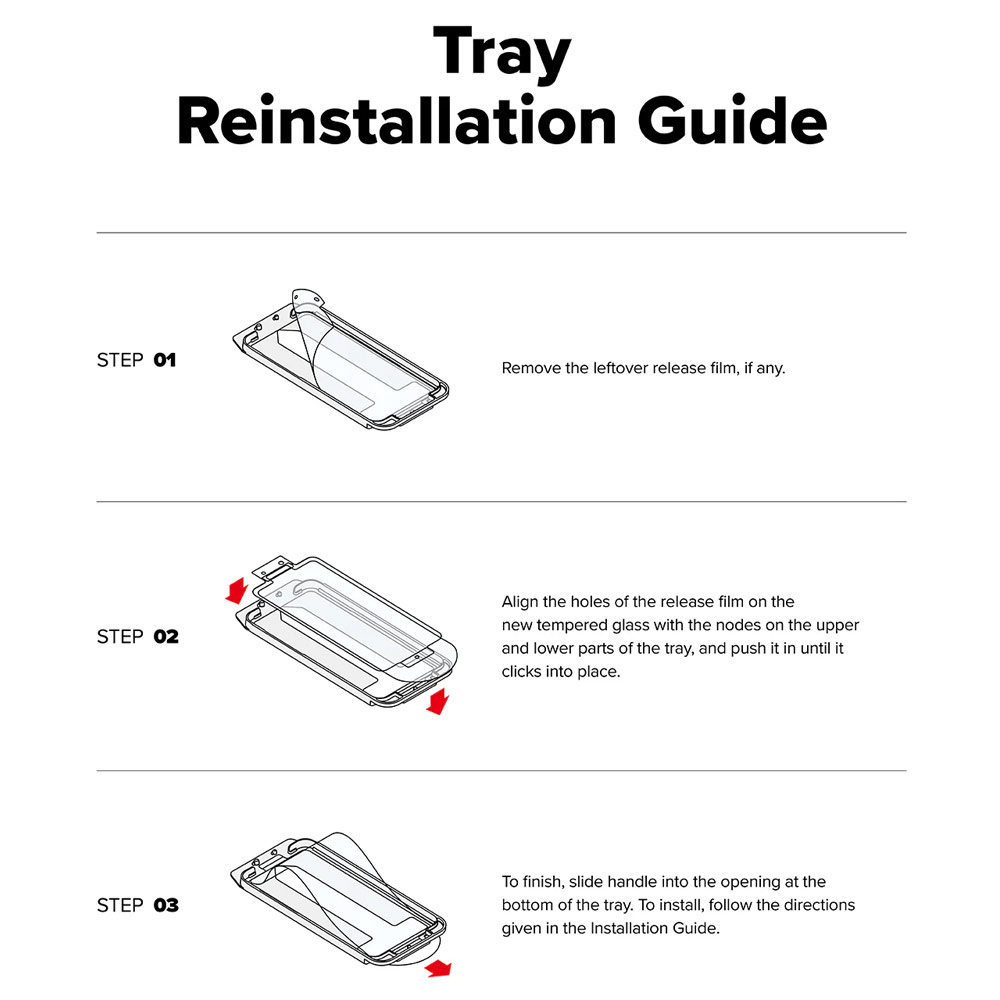 Picture of Google Pixel 9a Screen Protector | Ringke Easy Slide Tempered Glass Screen Protector for Google Pixel 9a (Clear) 2pcs