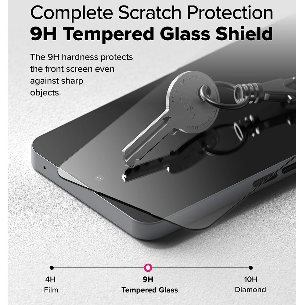 Picture of Nothing Phone 3a Screen Protector | Ringke Easy Slide Tempered Glass Screen Protector for Nothing Phone 3a | Pro (Clear) 2pcs