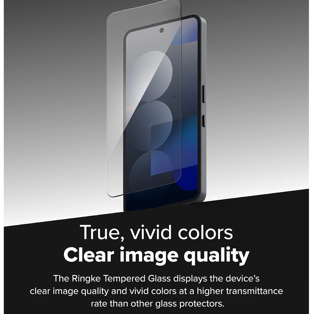 Picture of Nothing Phone 3a Screen Protector | Ringke Easy Slide Tempered Glass Screen Protector for Nothing Phone 3a | Pro (Clear) 2pcs