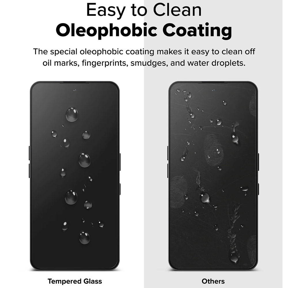 Picture of Nothing Phone 3a Screen Protector | Ringke Easy Slide Tempered Glass Screen Protector for Nothing Phone 3a | Pro (Clear) 2pcs