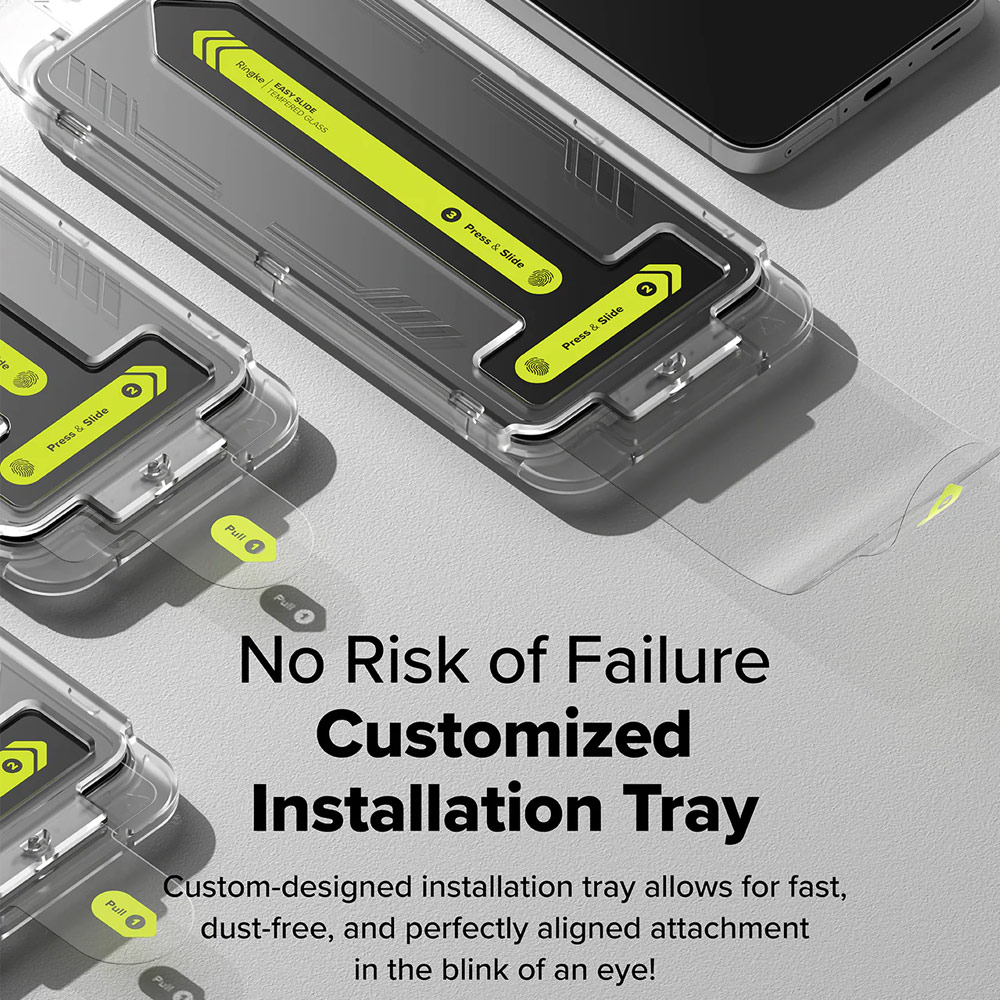 Picture of Samsung Galaxy A36 Screen Protector | Ringke Easy Slide Tempered Glass Screen Protector for Samsung Galaxy A36 (Clear) 2pcs