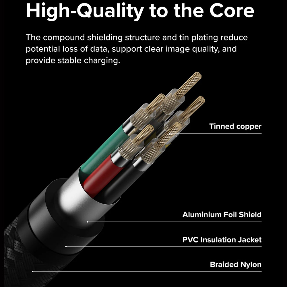 Picture of Ringke 60W PD3.0 480Mbps Fast Charge Charging Basic Cable USB C to USB C (Grey 200cm)