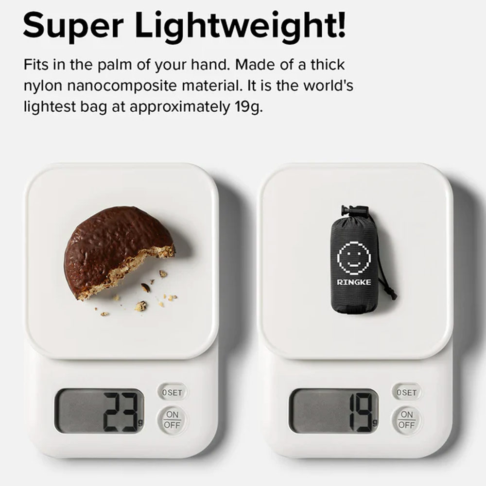 Picture of Ringke Day-Me Nylon Lightweight Easy Folding Hand Carry Bag (Pixel)