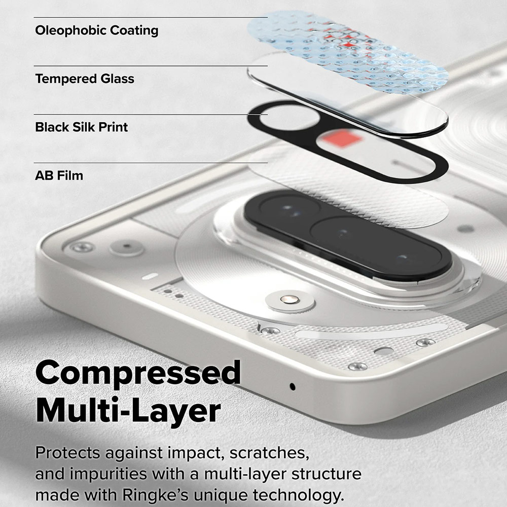 Picture of Nothing Phone 3a  | Ringke Camera Glass Protector for Nothing Phone (3a) (2pcs)