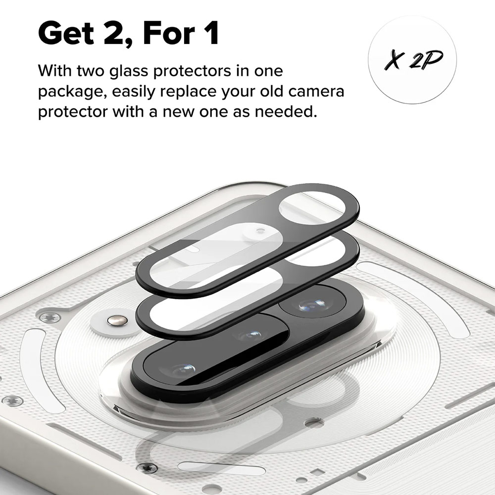 Picture of Nothing Phone 3a  | Ringke Camera Glass Protector for Nothing Phone (3a) (2pcs)
