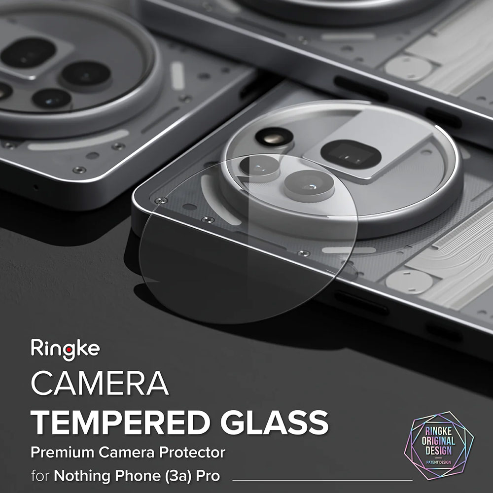 Picture of Nothing Phone 3a Pro  | Ringke Camera Tempered Glass Protector for Nothing Phone (3a) Pro (2pcs)