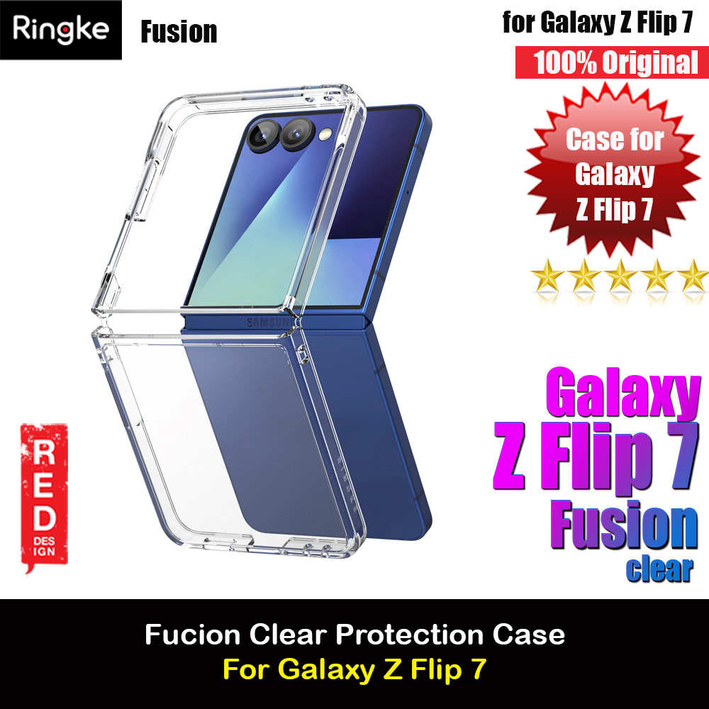 Picture of Ringke Fusion Protection Case with Strap Hole for Samsung Galaxy Z Flip 7 (Clear) Samsung Galaxy Z Flip 7- Samsung Galaxy Z Flip 7 Cases, Samsung Galaxy Z Flip 7 Covers, iPad Cases and a wide selection of Samsung Galaxy Z Flip 7 Accessories in Malaysia, Sabah, Sarawak and Singapore 