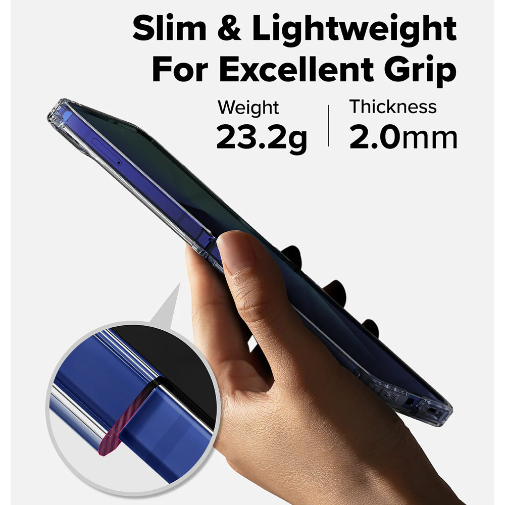 Picture of Samsung Galaxy Z Flip 7 Case | Ringke Fusion Protection Case with Strap Hole for Samsung Galaxy Z Flip 7 (Clear)