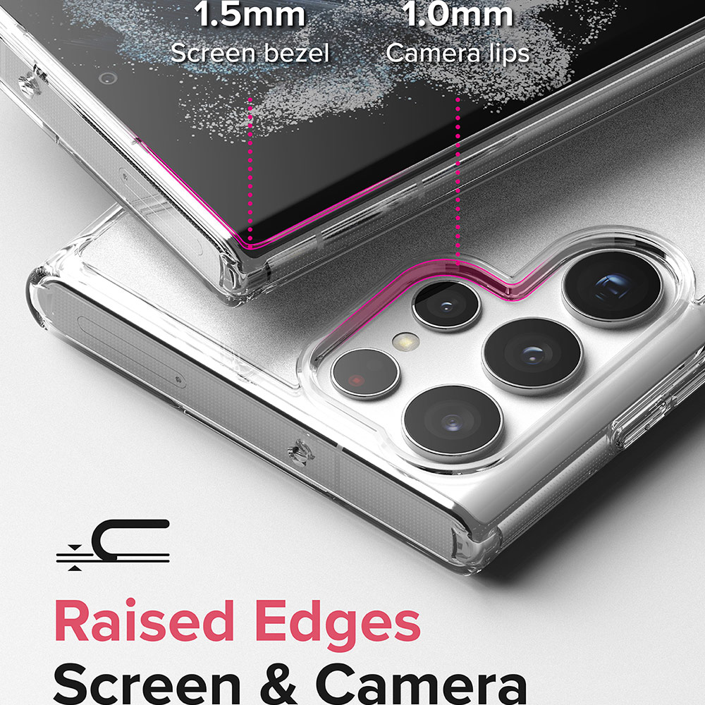 Picture of Samsung Galaxy S22 Ultra 5G 6.8 Case | Ringke Fusion Protection Case for Samsung Galaxy S22 Ultra 6.8 (Matte Clear)