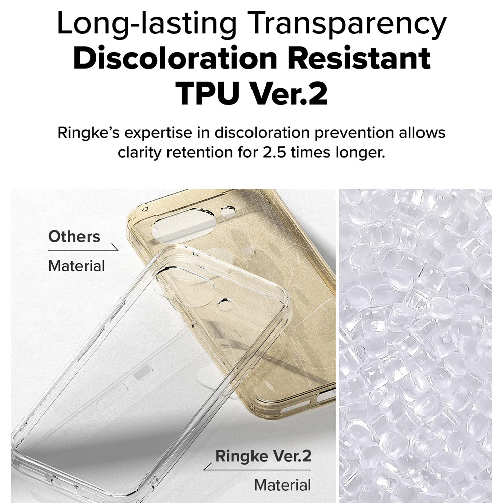 Picture of Google Pixel 9a Case | Ringke Fusion Clear Drop Drop Protection Case for Google Pixel 9a (Clear)