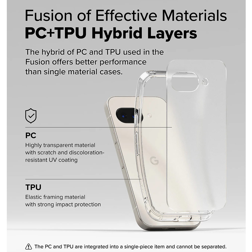 Picture of Google Pixel 9a Case | Ringke Fusion Matte Drop Drop Protection Case for Google Pixel 9a (Matte)