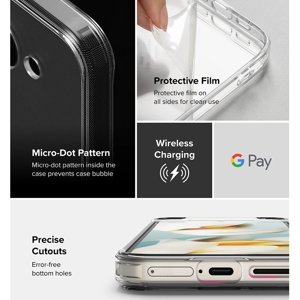 Picture of Google Pixel 9a Case | Ringke Fusion Matte Drop Drop Protection Case for Google Pixel 9a (Matte)