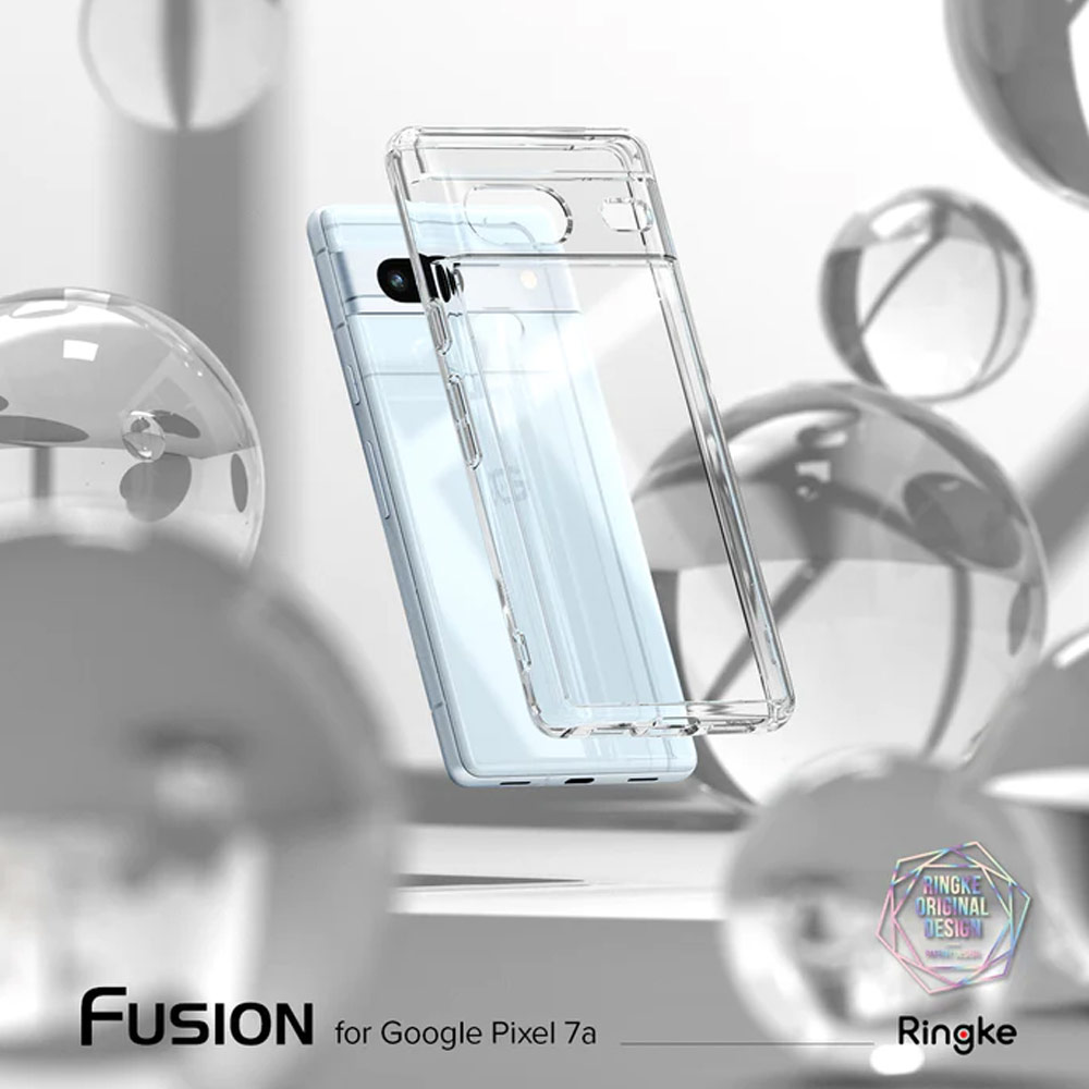 Picture of Google Pixel 7a  | Ringke Fusion Hybrid Clear Protection for Google Pixel 7a (Matte Clear)