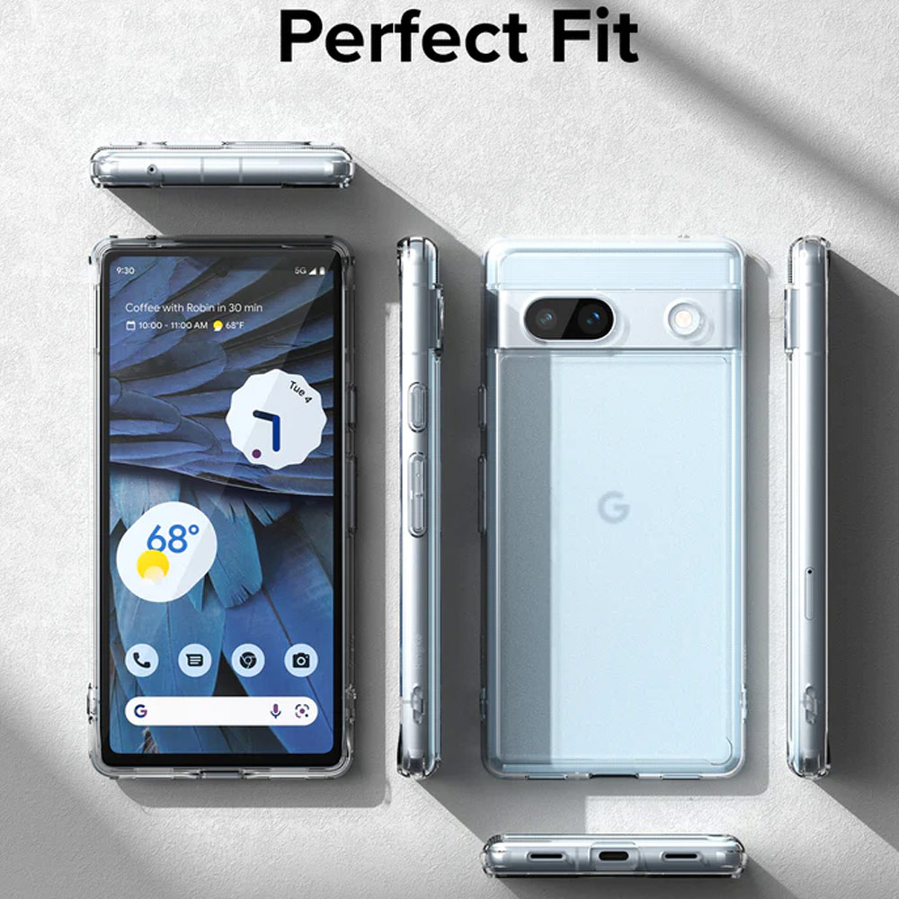 Picture of Google Pixel 7a  | Ringke Fusion Hybrid Clear Protection for Google Pixel 7a (Matte Clear)