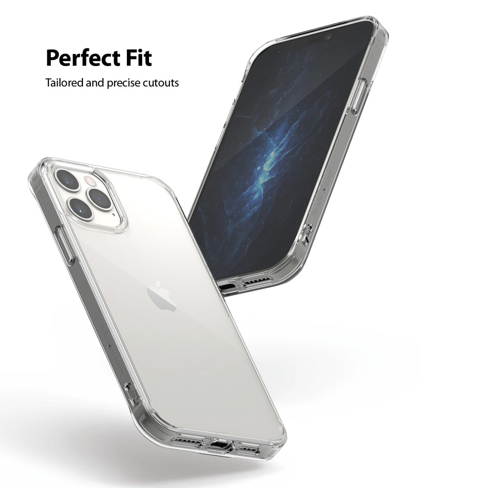 Picture of Apple iPhone 12 6.1 Case | Ringke Fusion Protection Case for Apple iPhone 12 iPhone 12 Pro 6.1 (Clear)