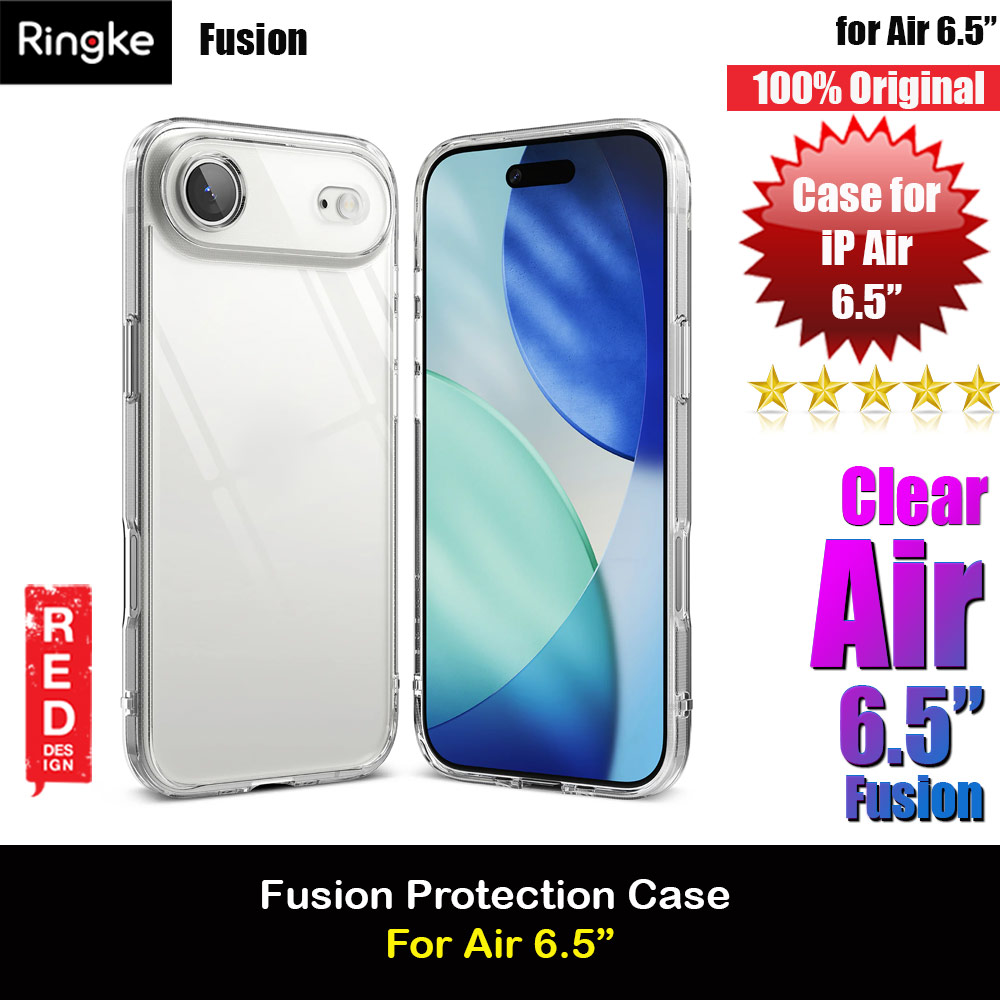 Picture of Ringke Fusion Slim Drop Protection Case for iPhone Air 6.5 (Clear) Apple iPhone Air 6.5- Apple iPhone Air 6.5 Cases, Apple iPhone Air 6.5 Covers, iPad Cases and a wide selection of Apple iPhone Air 6.5 Accessories in Malaysia, Sabah, Sarawak and Singapore 