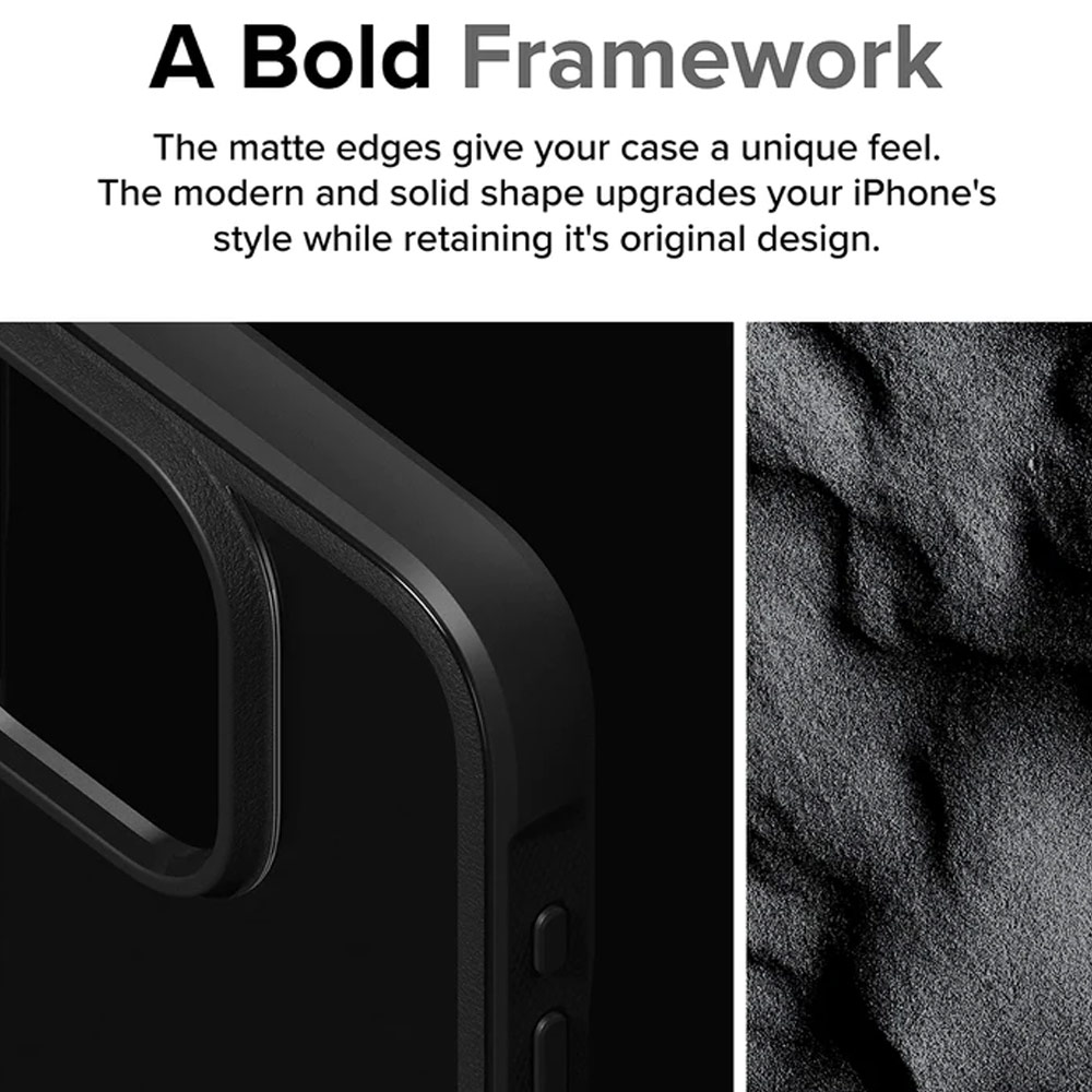 Picture of Apple iPhone 15 Pro 6.1 Case | Ringke Fusion Bold Anti Yellow Back Plate Drop Protection Case for Apple iPhone 15 Pro 6.1 (Matte Gray)