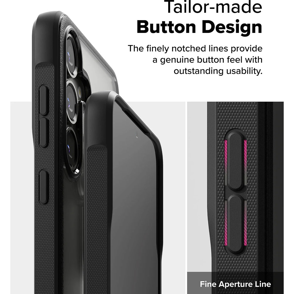 Picture of Samsung Galaxy S25 Case | Ringke Fusion Bold Transparent Protection Case for Samsung Galaxy S25 (Black)