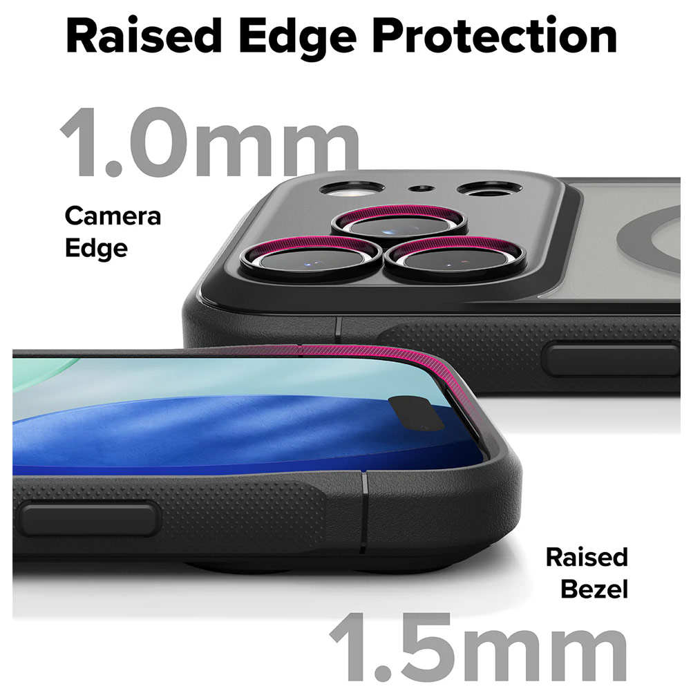 Picture of Apple iPhone 17 Pro 6.3 Case | Ringke Fusion Bold Magnetic Anti Finger Print Anti Slip Drop Protection Case for iPhone 17 Pro 6.3 (Matte Black)