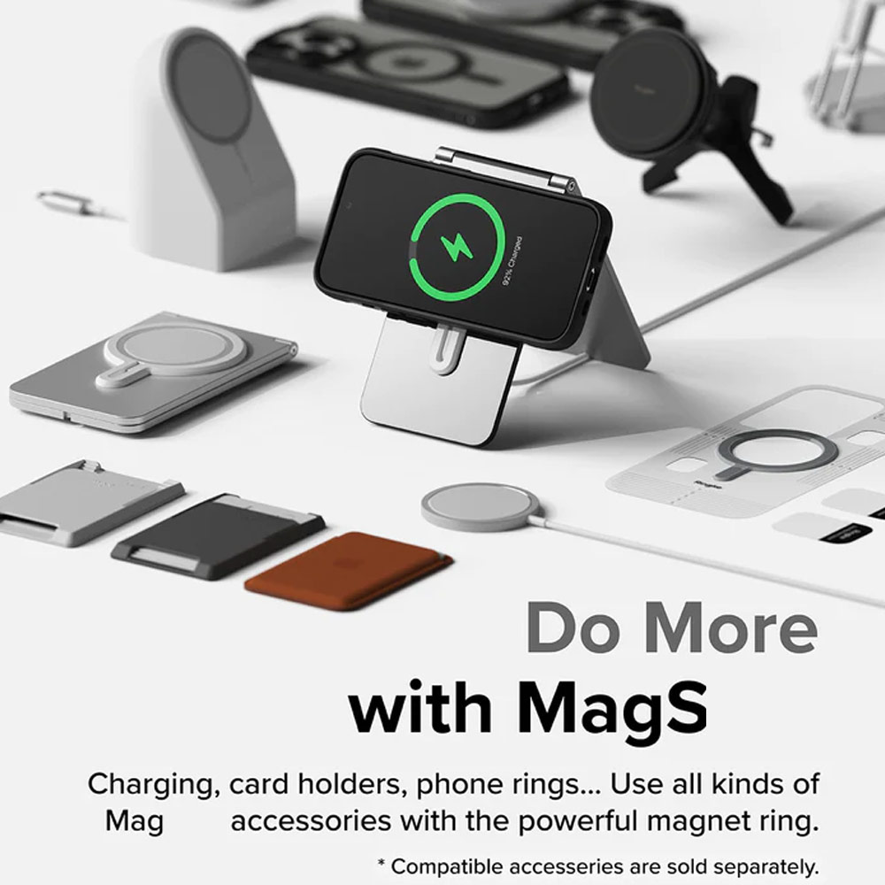 Picture of Apple iPhone 15 Pro 6.1 Case | Ringke Fusion Bold Magnetic Anti Yellow Back Plate Drop Protection Case for iPhone 15 Pro 6.1 (Matte Black)