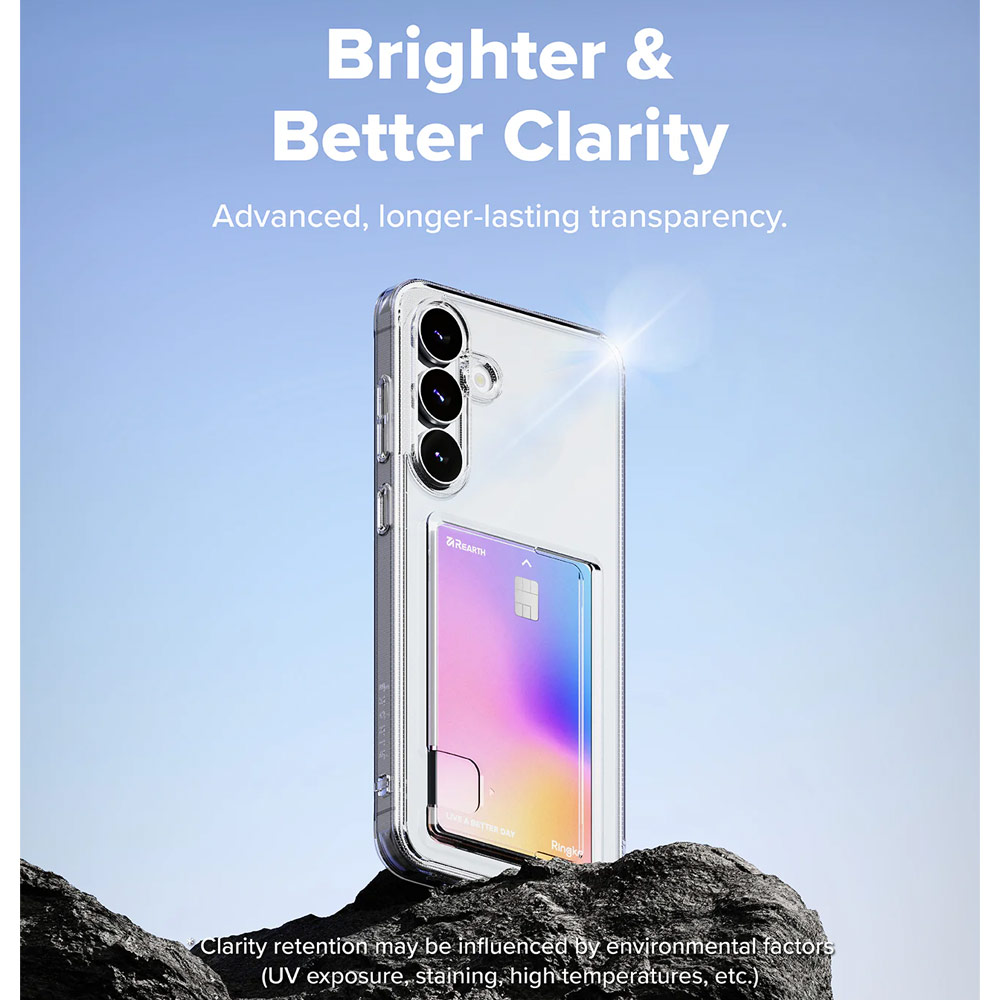 Picture of Samsung Galaxy S25 FE Case | Ringke Fusion Card Holder Drop Protection Case for Galaxy S25 FE (Clear)