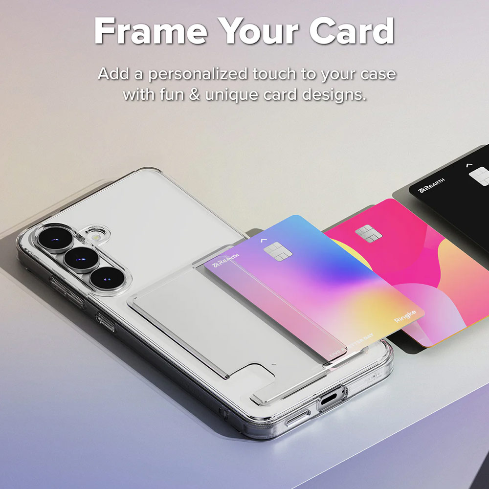 Picture of Samsung Galaxy S25 FE Case | Ringke Fusion Card Holder Drop Protection Case for Galaxy S25 FE (Clear)