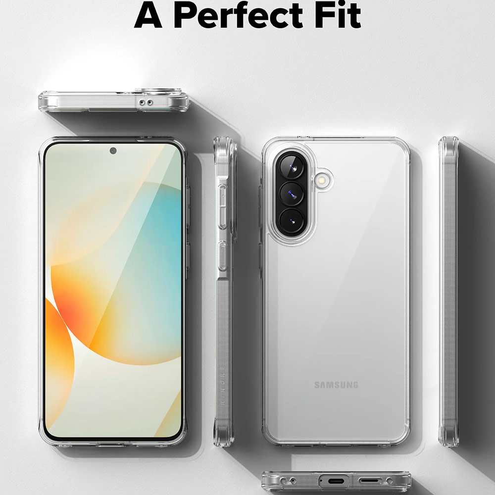 Picture of Samsung Galaxy A57 Case | Ringke Fusion Transparent Hybrid Protection Case for Samsung Galaxy A57 (Clear)