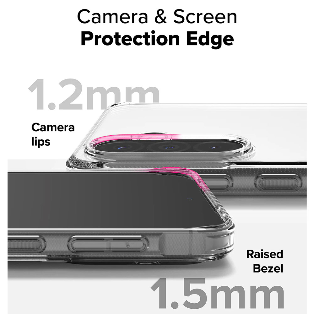 Picture of Samsung Galaxy A36 Case | Ringke Fusion Transparent Hybrid Protection Case for Samsung Galaxy A36 A56 (Clear)