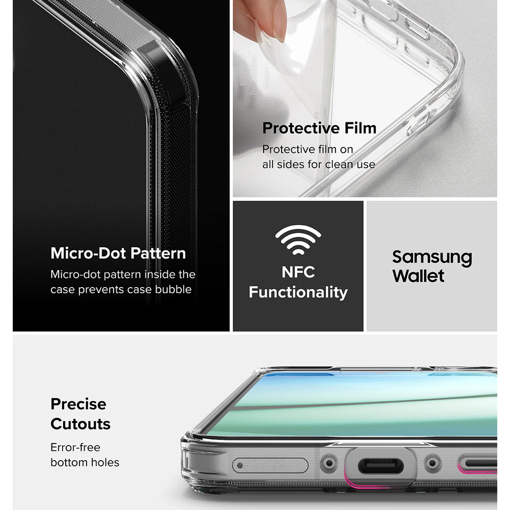 Picture of Samsung Galaxy A36 Case | Ringke Fusion Transparent Hybrid Protection Case for Samsung Galaxy A36 A56 (Matte)