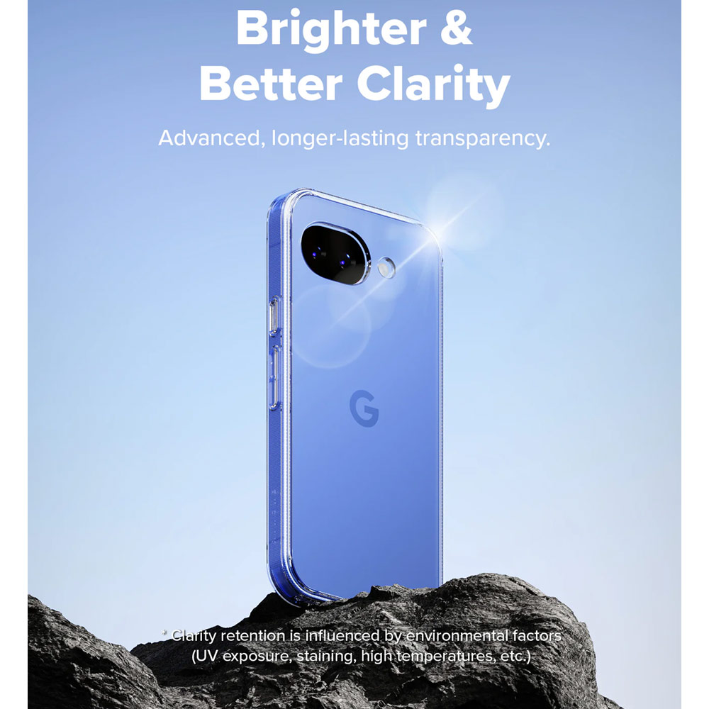 Picture of Samsung Galaxy A57 Case | Ringke Fusion Transparent Hybrid Protection Case for Google Pixel 10a (Clear)