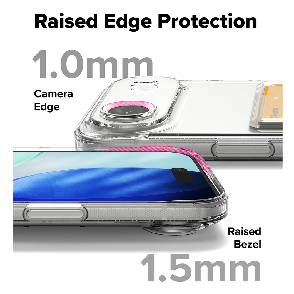 Picture of Apple iPhone Air 6.5 Case | Ringke Fusion Card Holder Drop Protection Case for iPhone Air 6.5 (Clear)
