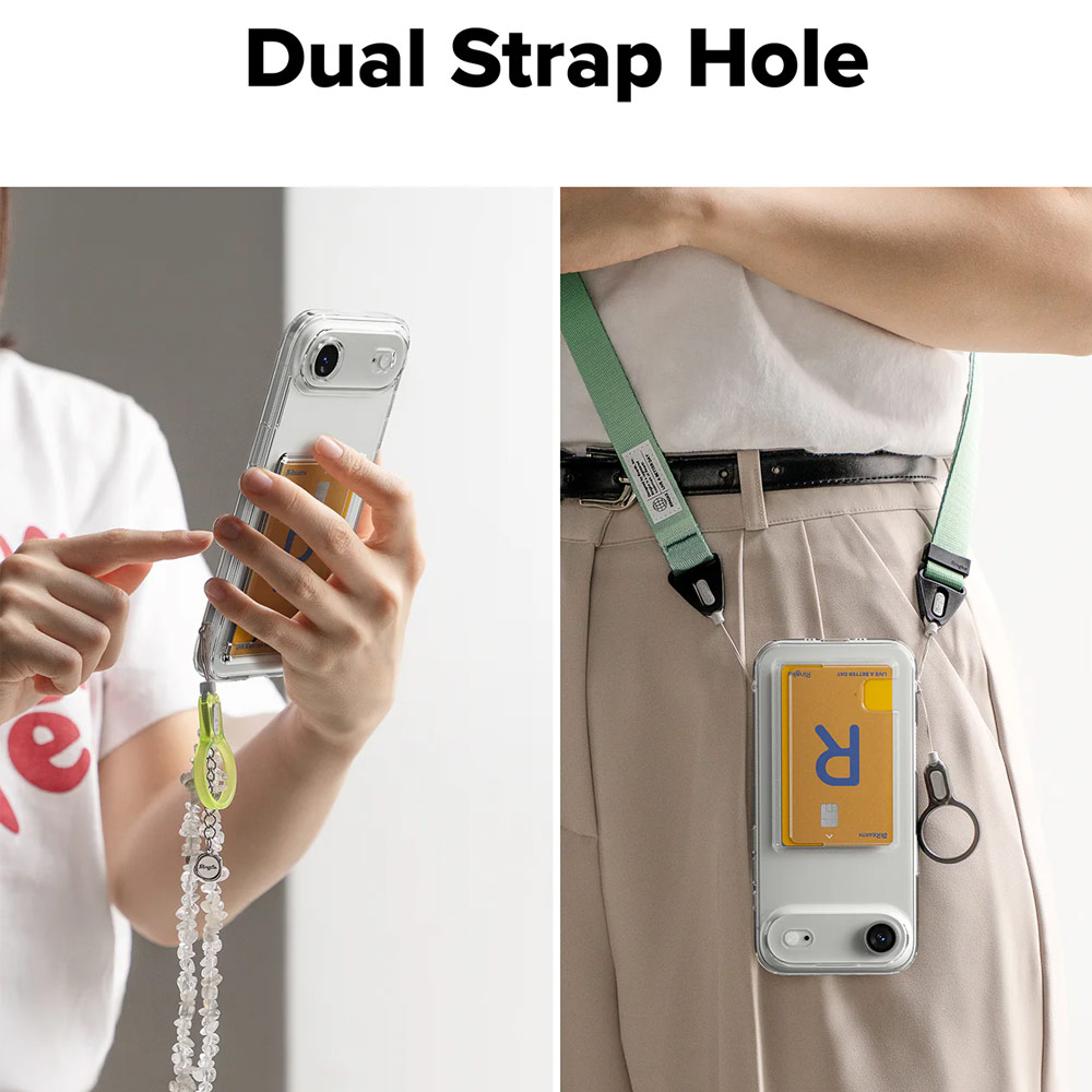 Picture of Apple iPhone Air 6.5 Case | Ringke Fusion Card Holder Drop Protection Case for iPhone Air 6.5 (Clear)