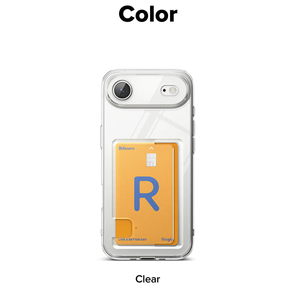 Picture of Apple iPhone Air 6.5 Case | Ringke Fusion Card Holder Drop Protection Case for iPhone Air 6.5 (Clear)
