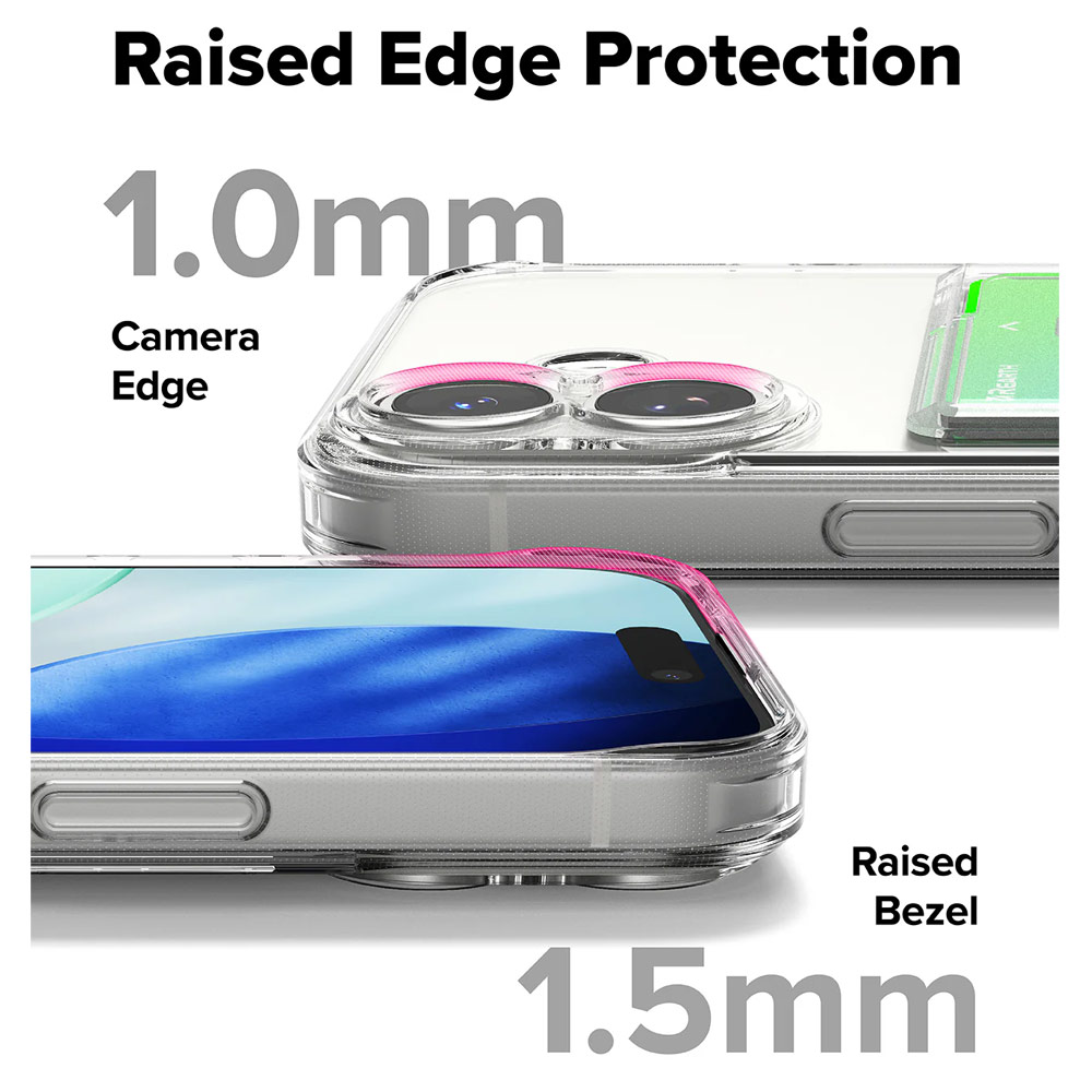 Picture of Apple iPhone 17 6.3 Case | Ringke Fusion Card Holder Drop Protection Case for iPhone 17 6.3 (Clear)