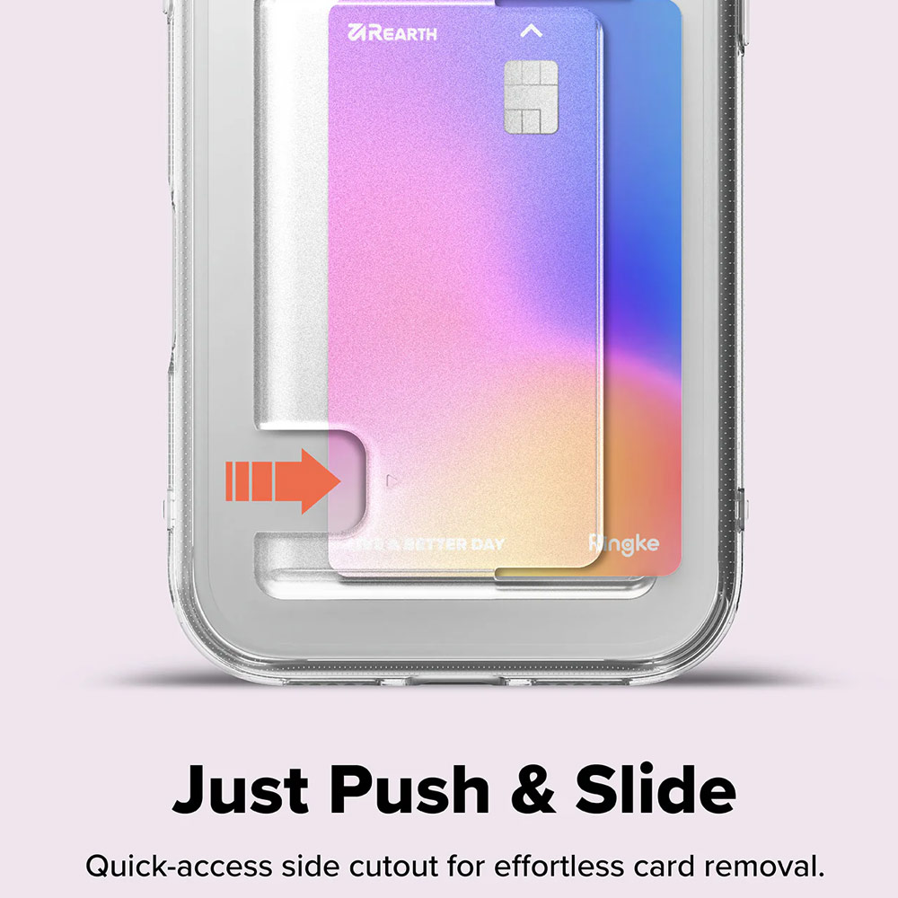 Picture of Apple iPhone 17 Pro Max 6.9 Case | Ringke Fusion Card Holder Drop Protection Case for iPhone 17 Pro Max 6.9 (Clear)