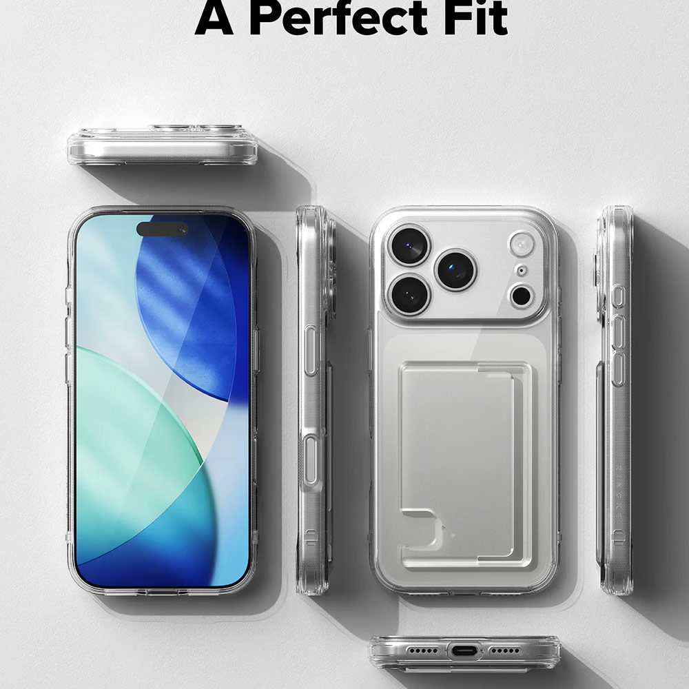 Picture of Apple iPhone 17 Pro Max 6.9 Case | Ringke Fusion Card Holder Drop Protection Case for iPhone 17 Pro Max 6.9 (Clear)