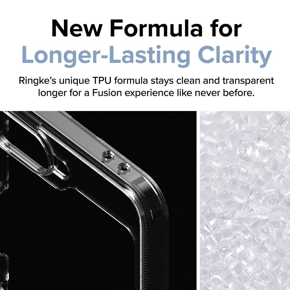 Picture of Samsung Galaxy Z Flip 6 Case | Ringke Fusion Protection Case with Strap Hole for Samsung Galaxy Z Flip 6 (Clear)