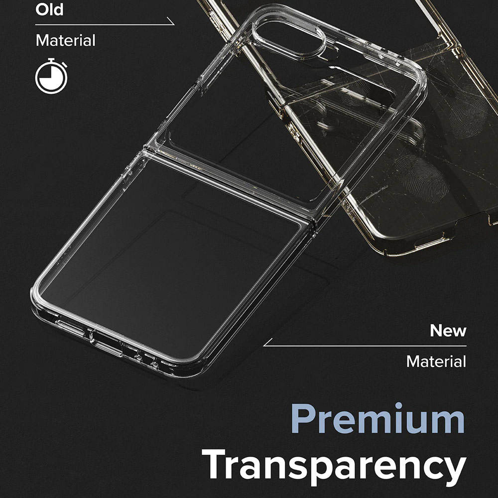 Picture of Samsung Galaxy Z Flip 6 Case | Ringke Fusion Protection Case with Strap Hole for Samsung Galaxy Z Flip 6 (Clear)